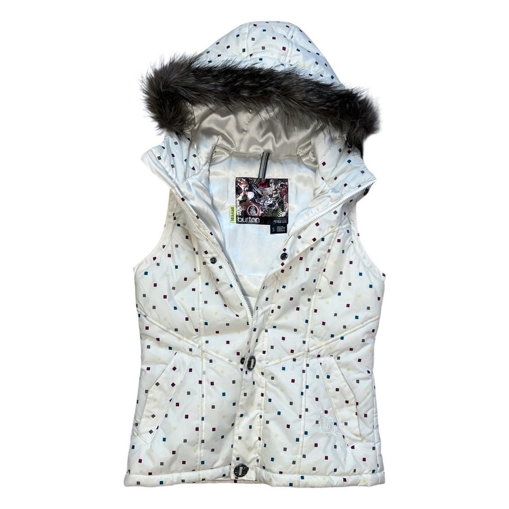 Burton Dryride Sly Puffy Vest with Fur Hood